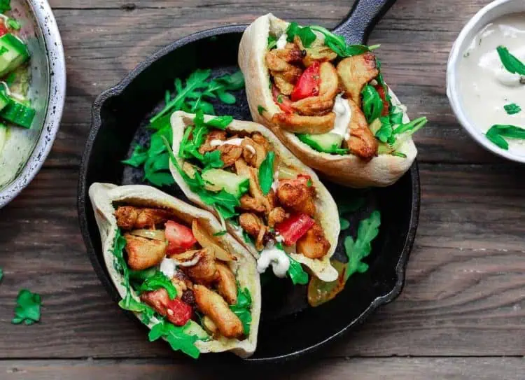 Легкая куриная шаурма