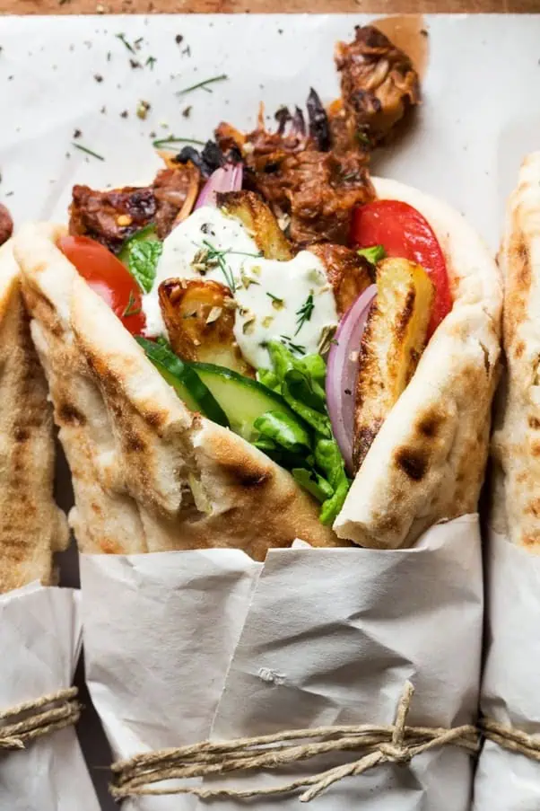 Рецепт домашнего гироса по-гречески с курицей